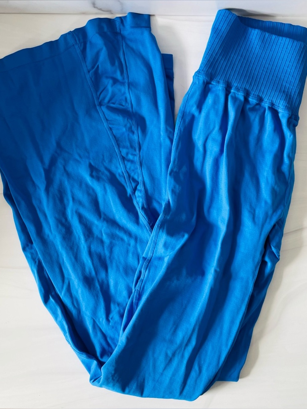 Free People Movement Good Kharma Flare Leggings- Blue- Size M/L- NWOT